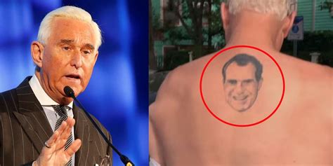 trump friend with nixon tattoo.